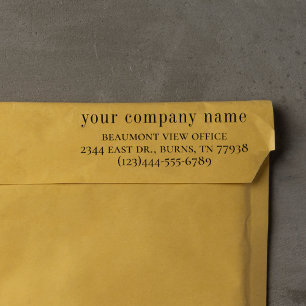 Business Name & Contact Information Corporate Rubber Stamp