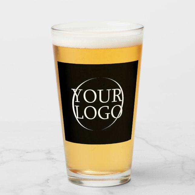 Business Name Create Your Own Company Text Glass (Front Filled)