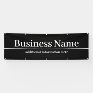 Business Name or Other Editable Text Banner