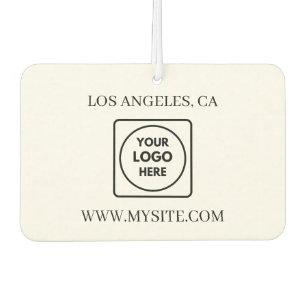 Business Name QR Code Contact Info Custom Car Air Freshener