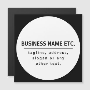 Business Name & Slogan/other text   Black & White