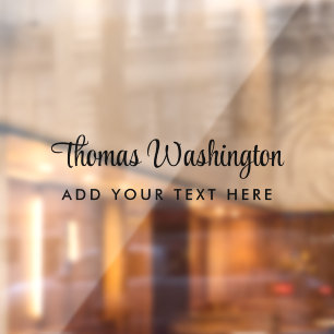 Business Name Stylish Script Monogram