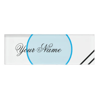 Business name tags Sharp Lines Name Tag