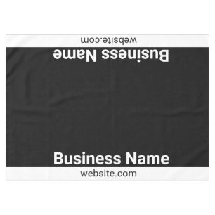 Business Name Website Black and White Template Tablecloth