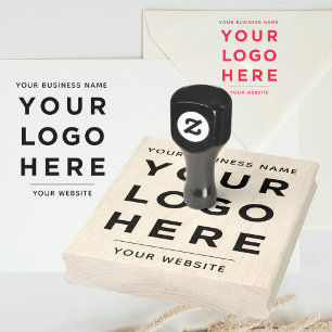 Business Name Website Custom Logo Rubber Stamp