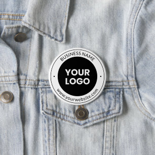 Business Name & Website or Slogan, Thank You Etc. 7.5 Cm Round Badge
