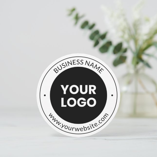 Business Name & Website or Slogan, Thank You Etc. Invitation (Standing Front)