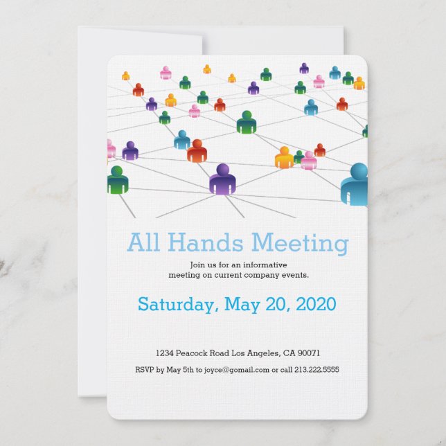 Business Network Team Invitation (Front)