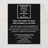 Business New Product or Service on Black Flyer