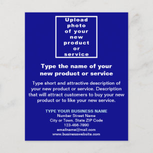 Business New Product or Service on Blue Flyer