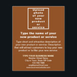 Business New Product or Service on Brown Flyer<br><div class="desc">Are you ready and excited to sell your new product or offer your new service to your customers? Are you looking for marketing material to advertise your new product or service? Please see this brown flyer. You might like it. Font colours are light brown and white. To customise this flyer,...</div>