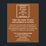 Business New Product or Service on Brown Flyer<br><div class="desc">Are you ready and excited to sell your new product or offer your new service to your customers? Are you looking for marketing material to advertise your new product or service? Please see this brown flyer. You might like it. Font colours are light brown and white. To customise this flyer,...</div>
