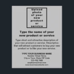 Business New Product or Service on Grey Flyer<br><div class="desc">Are you ready and excited to sell your new product or offer your new service to your customers? Are you looking for marketing material to advertise your new product or service? Please see this grey flyer. You might like it. Font colour is black. To customise this flyer, upload the photo...</div>
