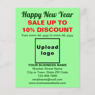 Business New Year Sale on Light Green Flyer