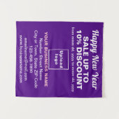 Business New Year Sale on Purple Tapestry (Front (Horizontal))