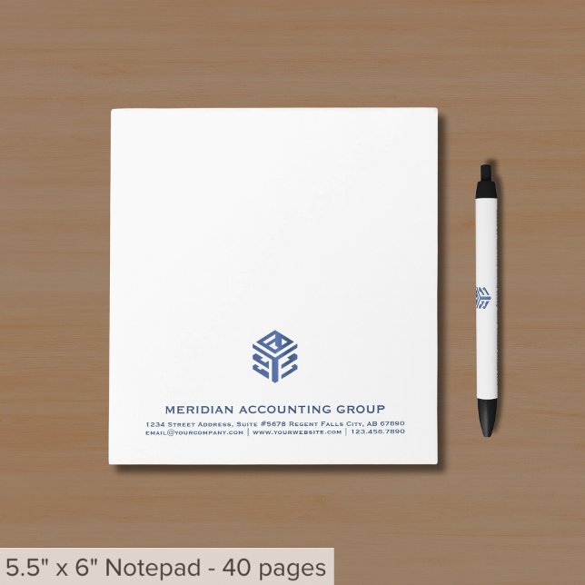 Business Notepad with Company Logo (Creator Uploaded)