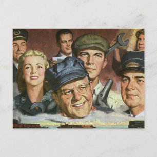 Business Occupations, Vintage Patriotic Patriotism Postcard