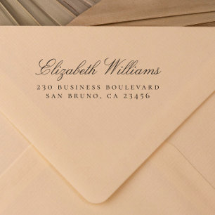 Business Office   Custom Name Return Address Self-inking Stamp