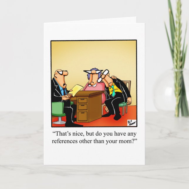  Business Office Humour Blank Greeting Card (Front)