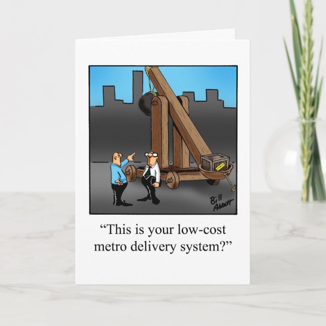  Business Office Humour Blank Greeting Card (Front)