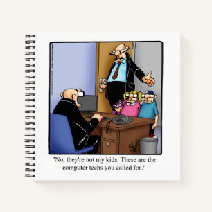 Business Office Humour Spiral Notebook