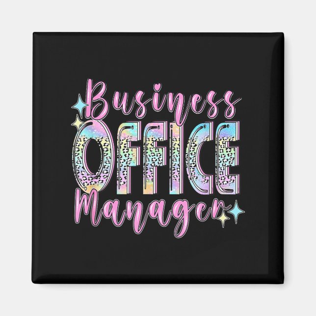Business Office Manager Funny Front Teamwork Regio Magnet (Front)