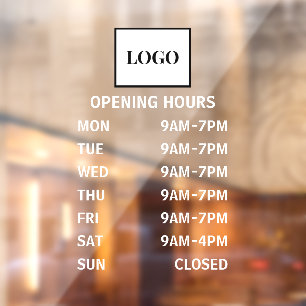 Business Opening Hours Add Logo Custom