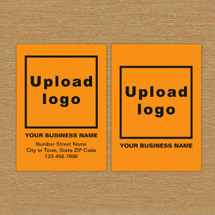 Business Orange Enclosure Card