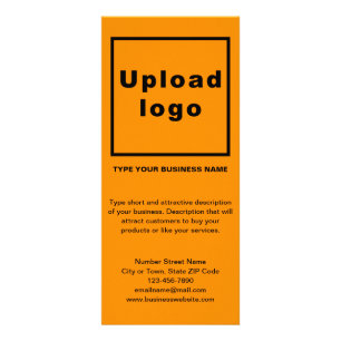 Business Orange Rack Card