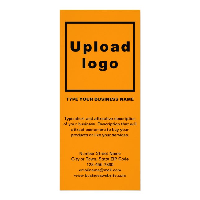 Business Orange Rack Card (Front)