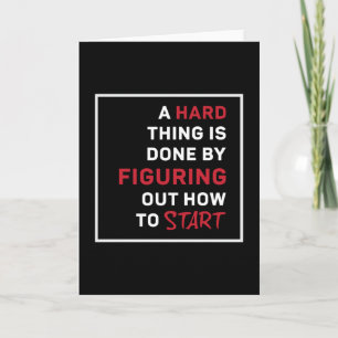 Business Owner A Hard Thing Is Done By CEO Manager Card