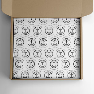 Business Packaging Logo Text Website Branding Tissue Paper