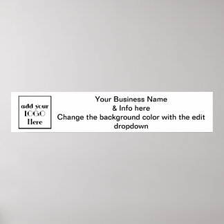Business Paper Banner for tradeshow or craft show Poster
