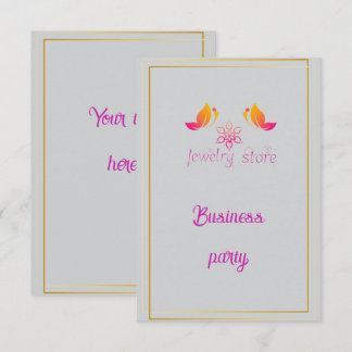 Business party invitation