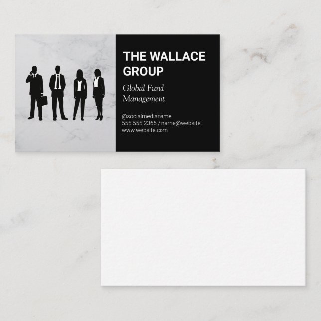 Business People | Corporation Business Card (Front/Back)