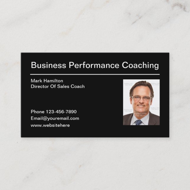 Business Performance Coach Card (Front)