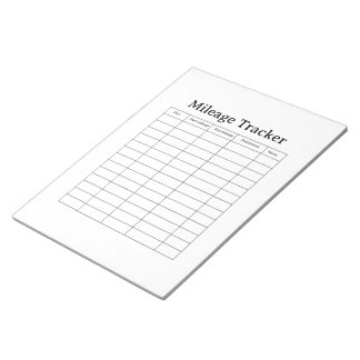 Business & Personal Travel Log Notepad