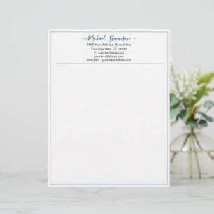 Business Personalised Text and Colours Letterhead
