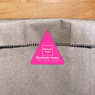 Business Phone Number on Pink Triangle Sticker