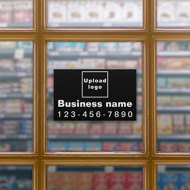 Business Phone On Black Rectangle Large Vinyl (Creator Uploaded)