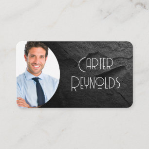 Business Photo Card Black Rock