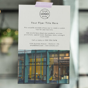 Business Photo Flyer   Grey Marketing Ad Flyers