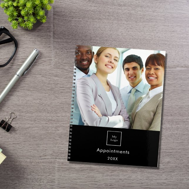 Business photo logo black white team QR code 2026 Planner (Creator Uploaded)