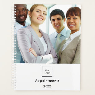 Business photo logo white team QR code 2026 Planner