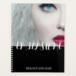 Business photo with QR code black white planners