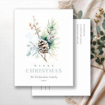 Business Pine Cone Winter Berries Corporate Logo