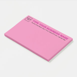 Business Pink Large post it note