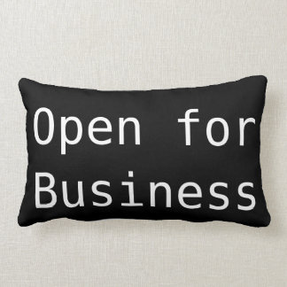 'Business' Polyester Lumbar Pillow