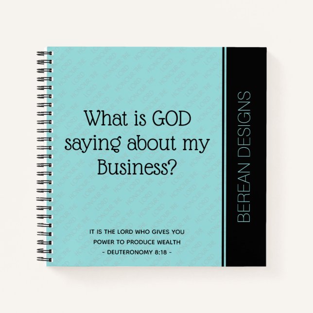 Business Prayer Journal WHAT IS GOD SAYING? UK (Front)