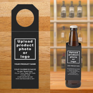 Business Product Black Bottle Hanger Tag